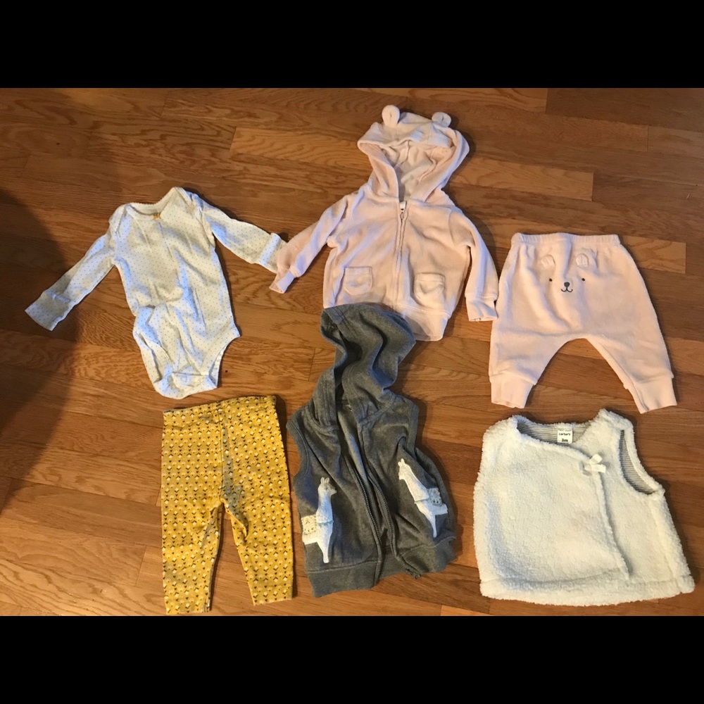 CARTERS mixed baby sets-6 pc